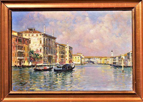 Venice, Grand Canal and Rialto Bridge